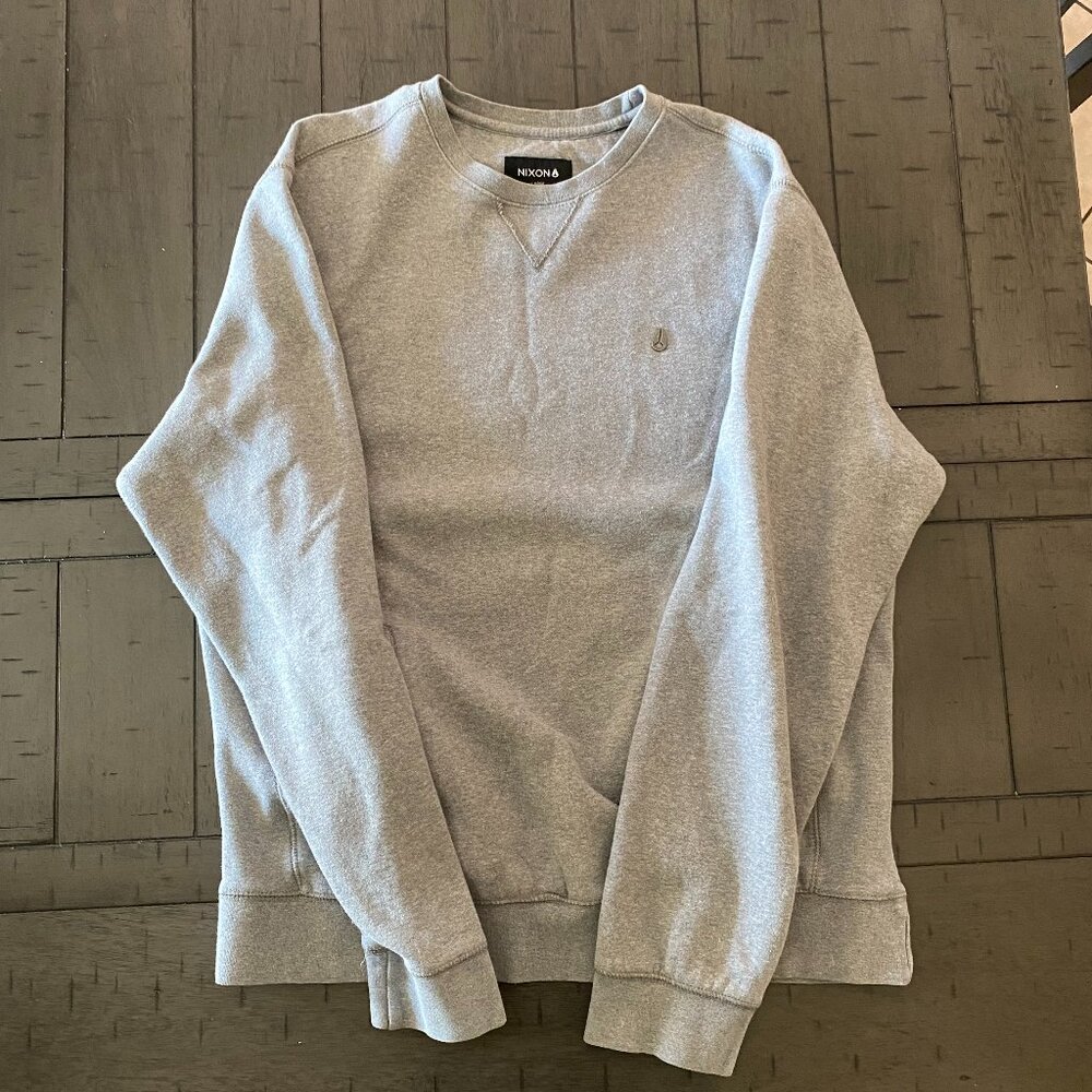 Nixon Men's Grey Crew Sweatshirt